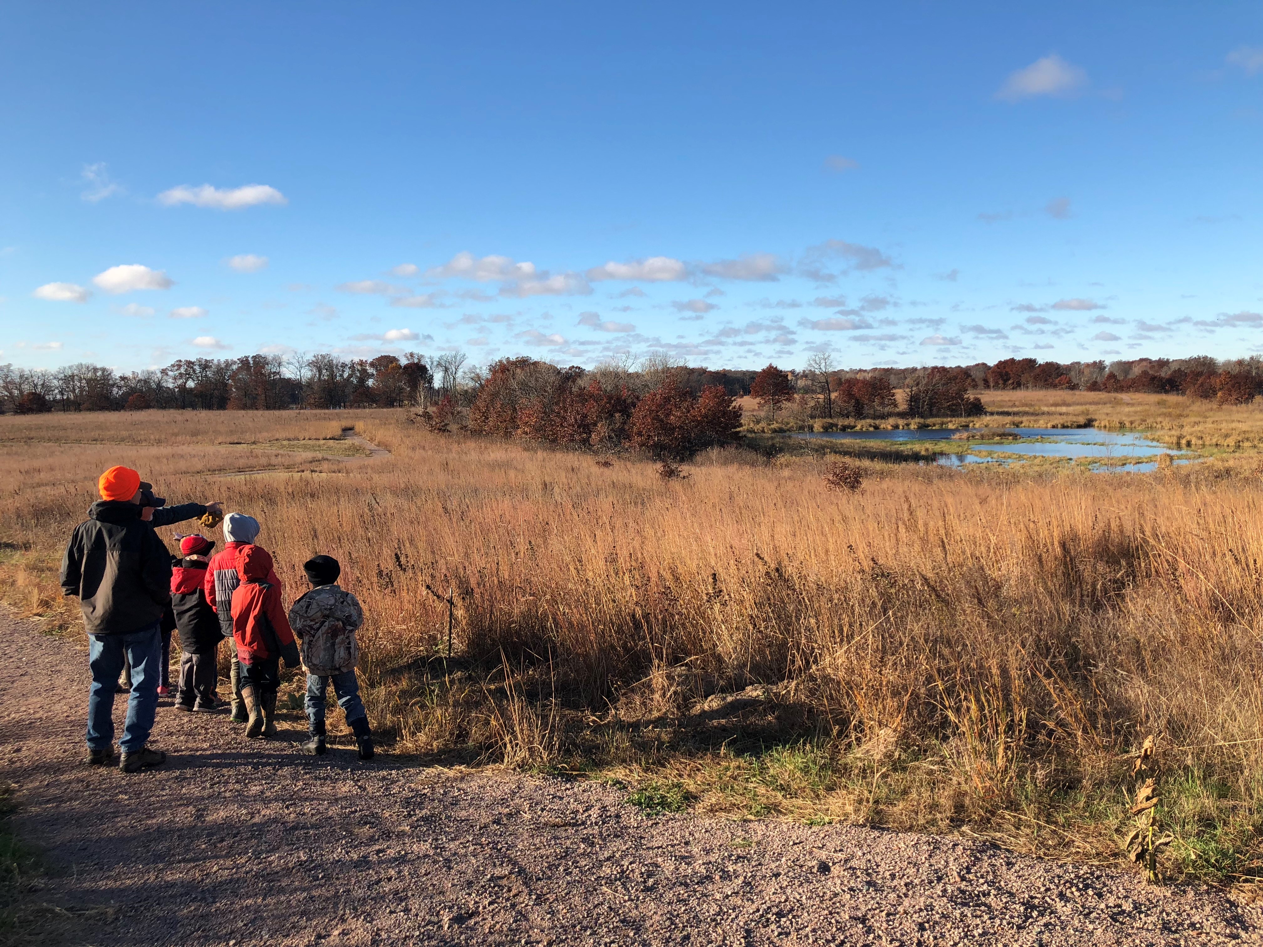 Friends of Sherburne NWR lead a youth birdwatching tour