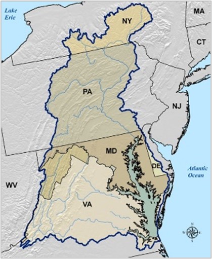 Chesapeake Bay Watershed Map