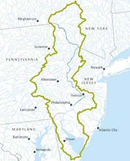 Delaware River Watershed Map