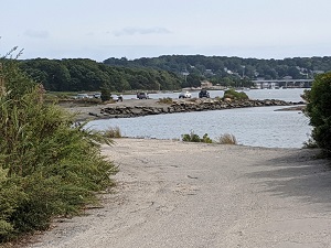 Site visit to Fogland Beach in Tiverton, Rhode Island (RICRMC)