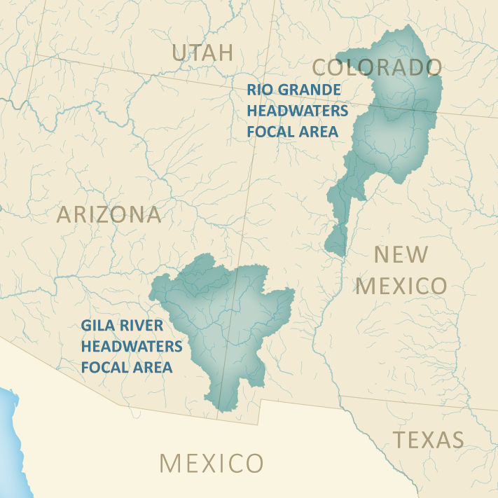 Southwest Rivers Headwaters focal areas