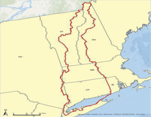 Long Island Sound watershed boundary