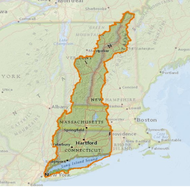 Map of the Long Island Sound Watershed