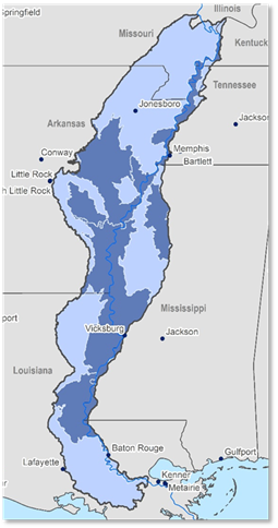 Map highlighting the Focal Geographies and Program Boundary of this RFP.