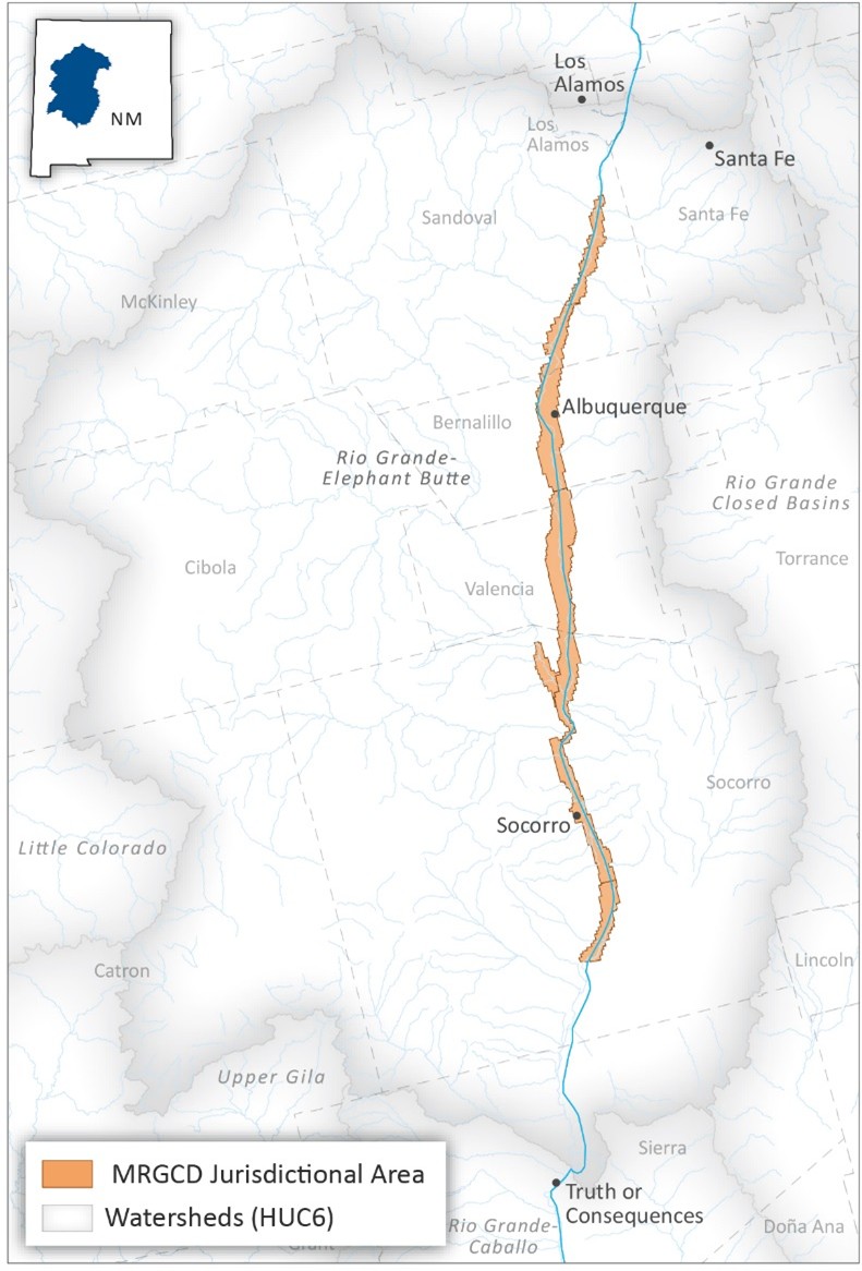 Middle Rio Grande Conservancy District Jurisdictional Boundaries