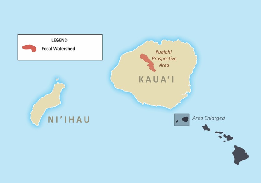 Map 4: Priority Geography for Kaua‘i.