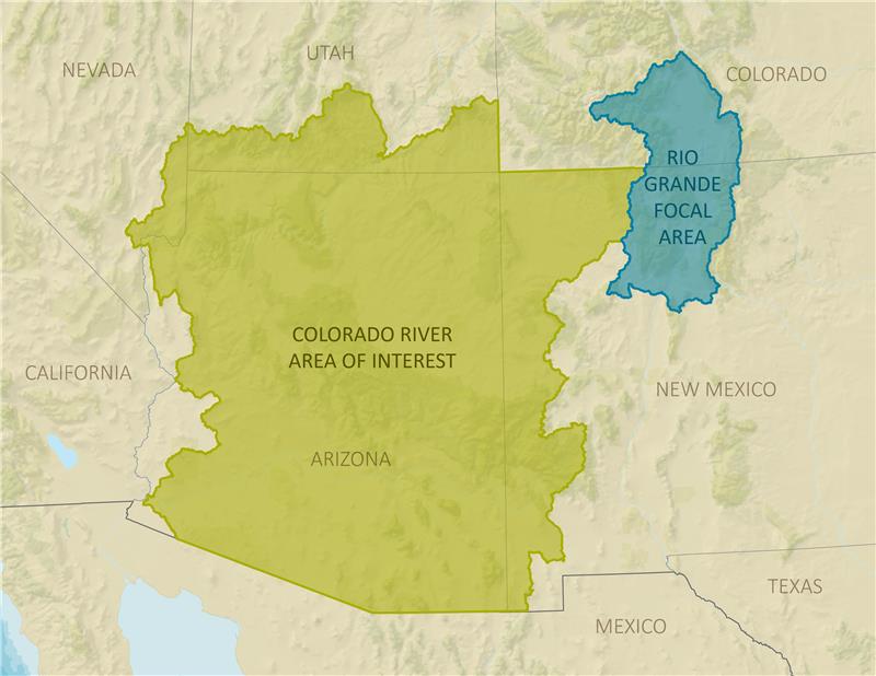  Figure 1. Southwest Rivers Headwaters Program Boundary