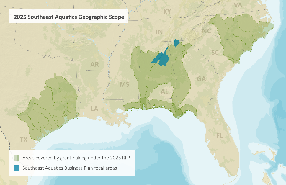 Figure 1: 2025 Southeast Aquatics Fund Focus Areas
