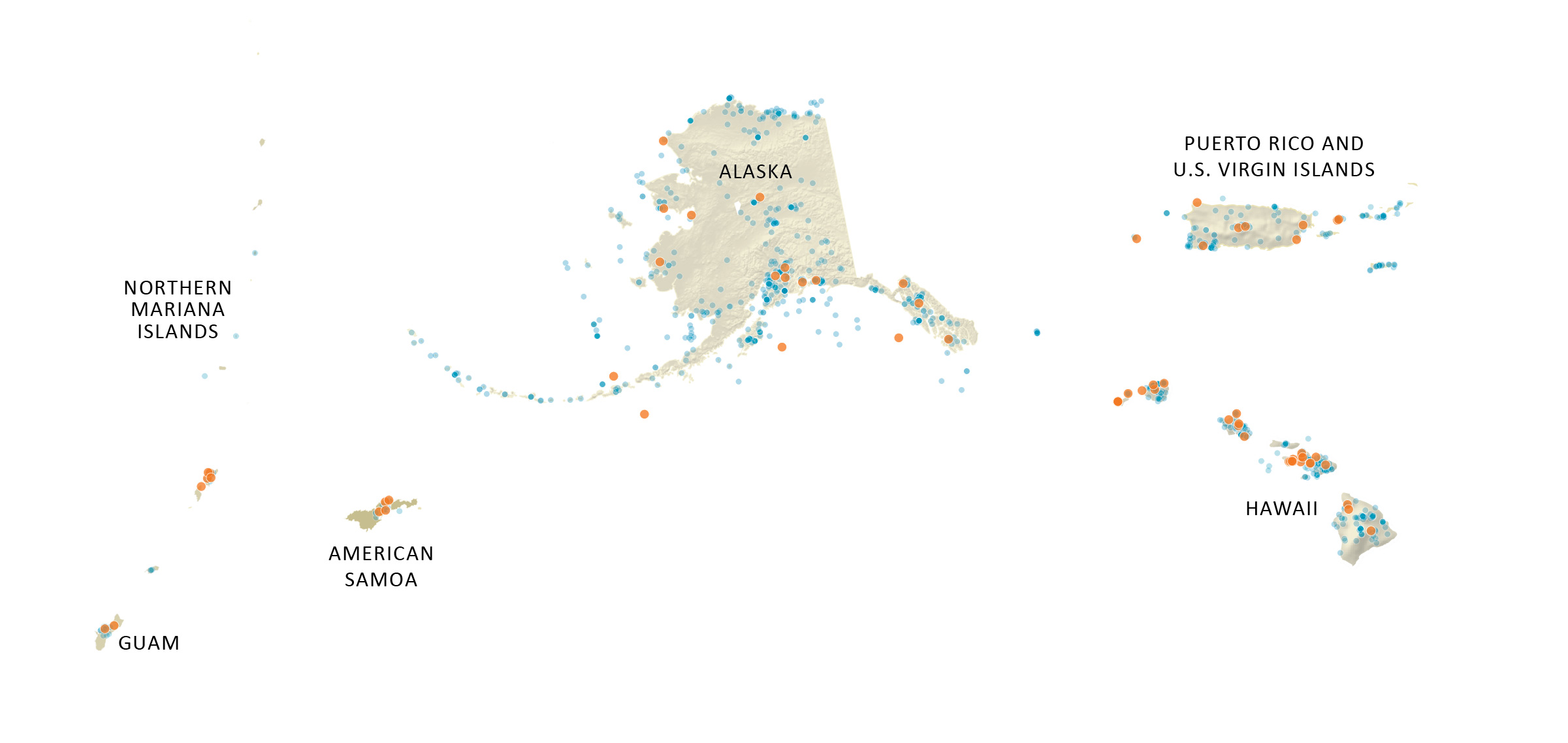 Annual Report map of international projects