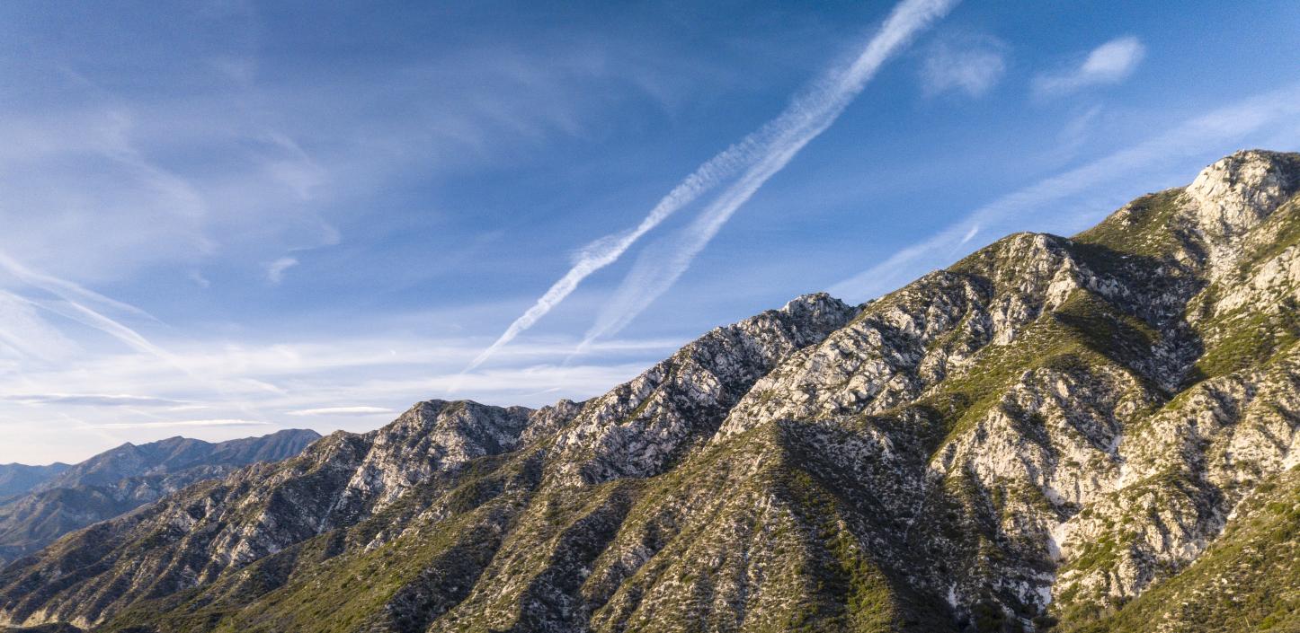 Angeles National Forest mountain ridgeline