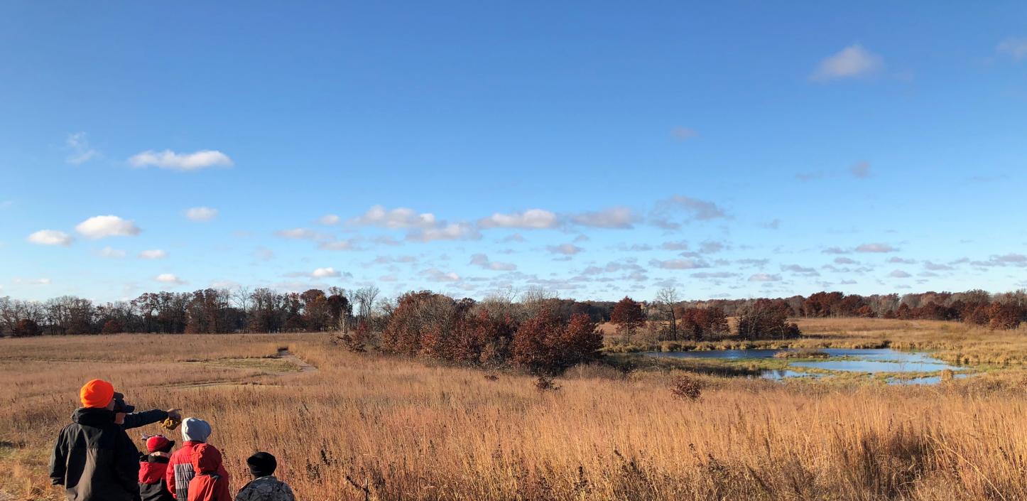 Friends of Sherburne NWR lead a youth birdwatching tour