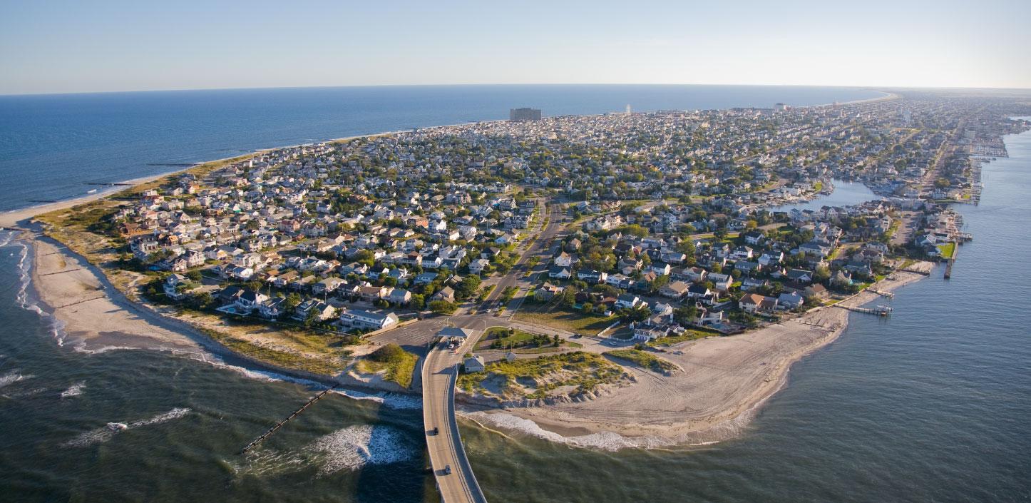 Aerial view of Ocean City, New Jersey