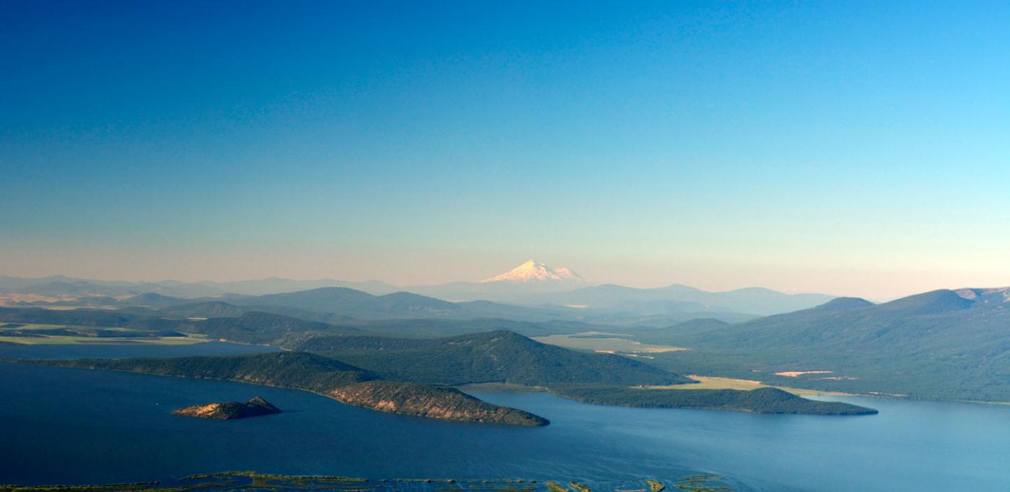 Upper Klamath Lake and Mt. Shasta