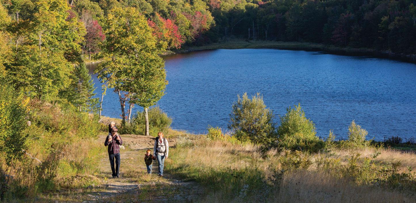 Hikers explore Green Mountain National Forest in Vermont