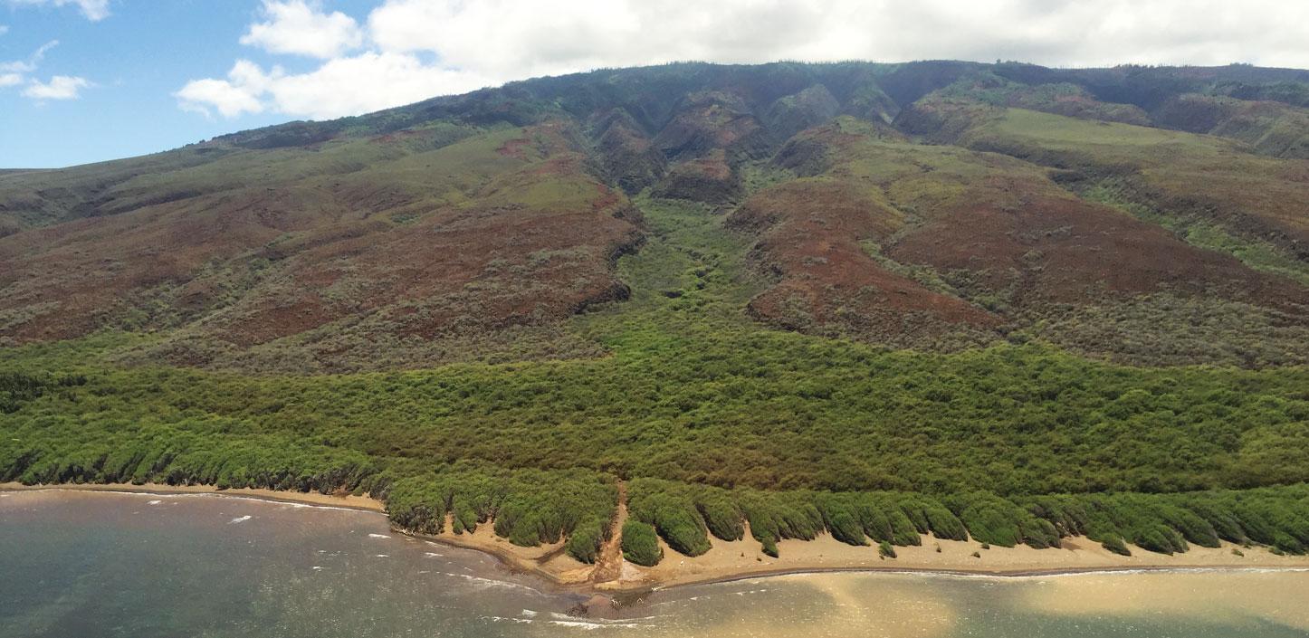 Keōmoku shoreline, Lana'i Island