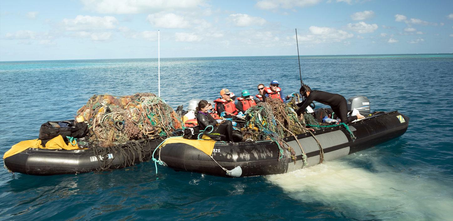 Transporting marine debris out of Papahānaumokuākea Marine National Monument