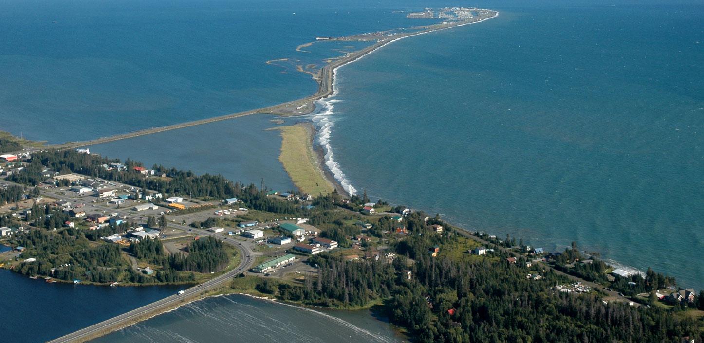Coastal community in Alaska