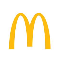 McDonald's logo featuring two golden arches forming the letter "M" on a white background.