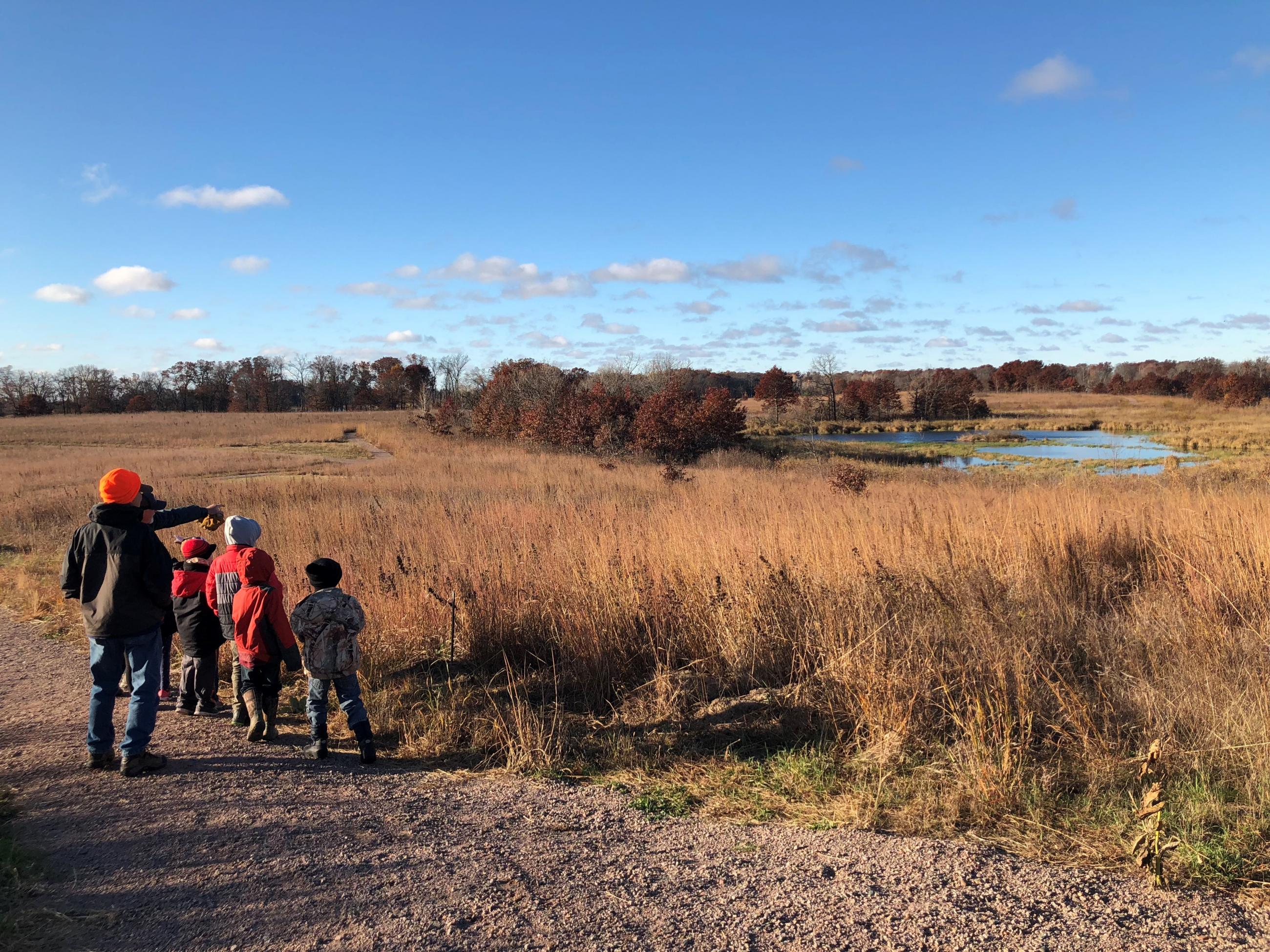 Friends of Sherburne NWR lead a youth birdwatching tour
