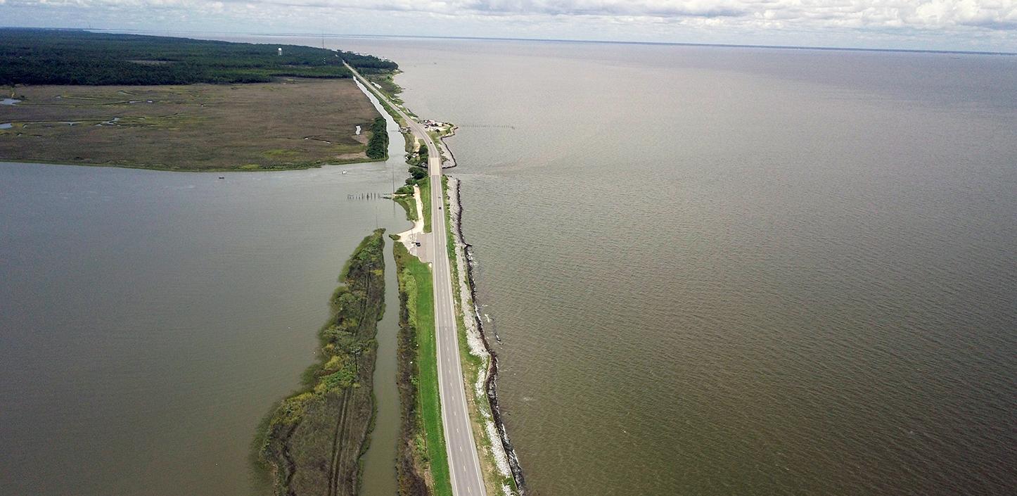 Dauphin Island Causeway in Alabama