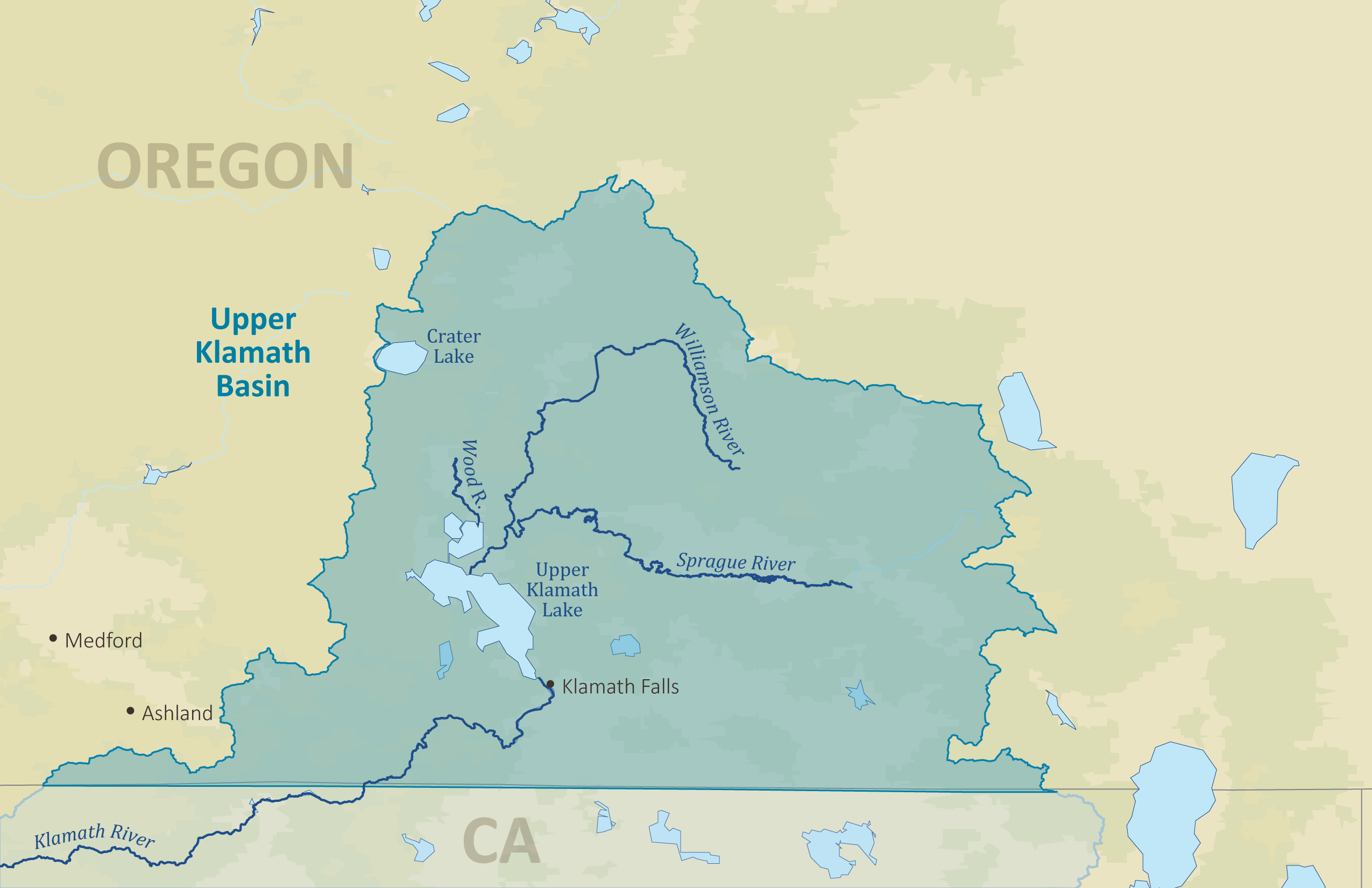 Map of Upper Klamath Watershed Resilience