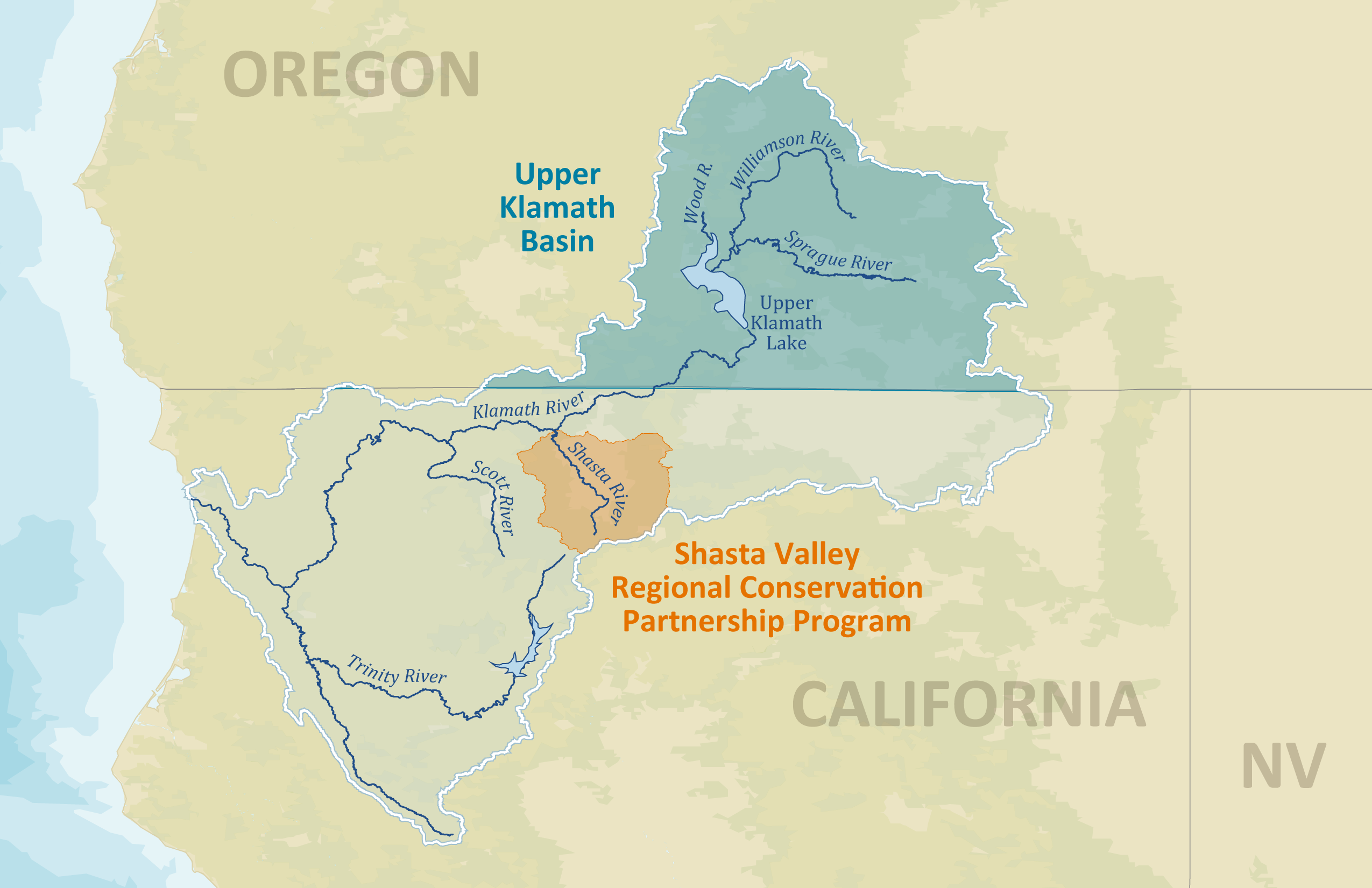 Map of Upper Klamath Basin