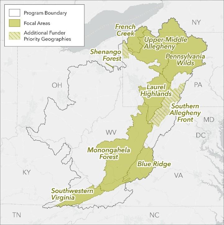 map of central Appalachia geography