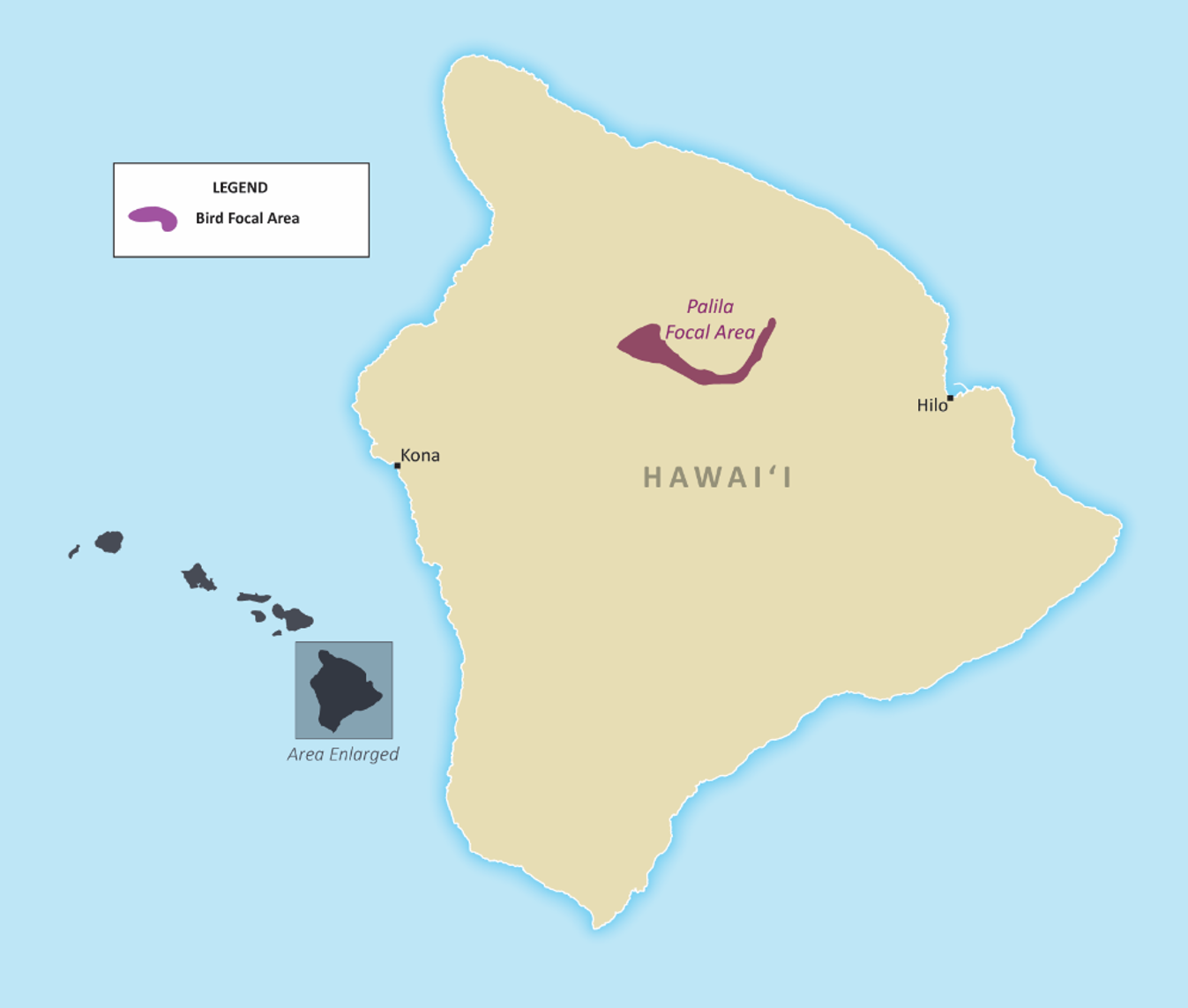 Map showing focal geographic priorities for this RFP