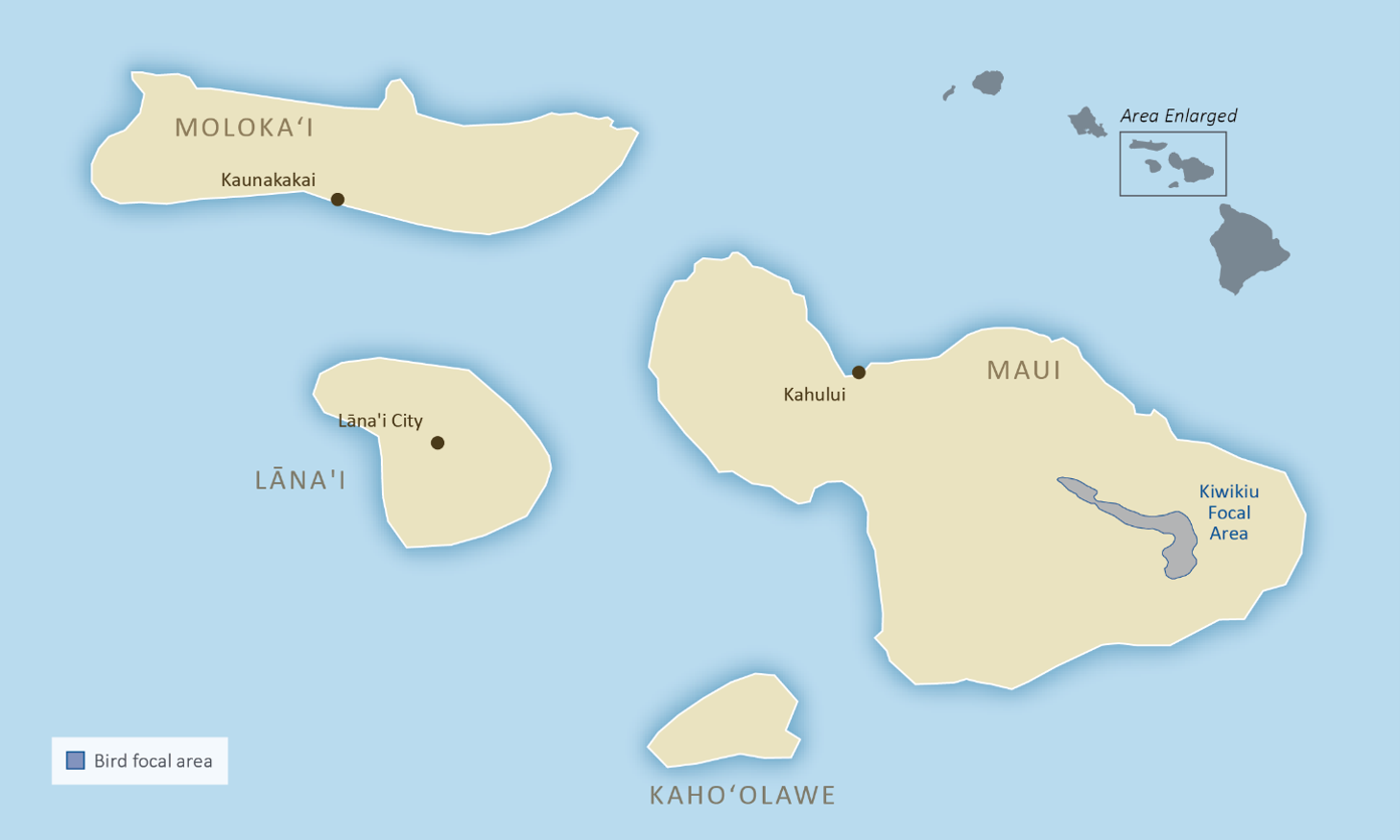 Map showing focal geographic priorities for this RFP