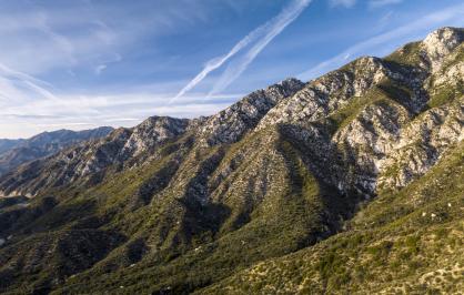 Angeles National Forest mountain ridgeline