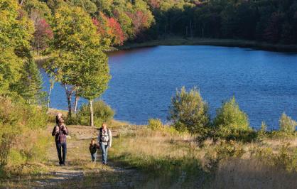 Hikers explore Green Mountain National Forest in Vermont