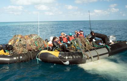 Transporting marine debris out of Papahānaumokuākea Marine National Monument