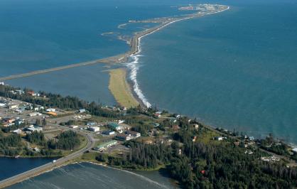 Coastal community in Alaska