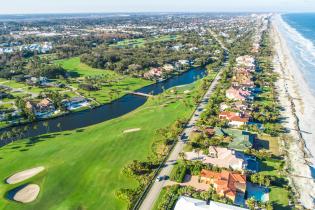 Aerial view of Ponte Vedra Beach, Florida