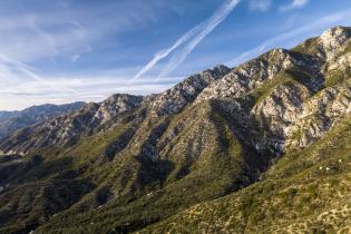 Angeles National Forest mountain ridgeline​ 