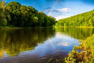 Delaware River in the springtime 