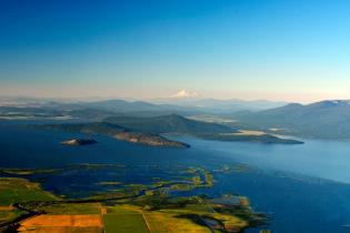 Upper Klamath Lake and Mt. Shasta