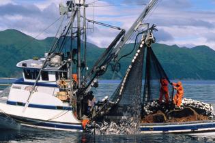 Commercial fishing boat in Alaska