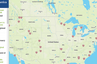 still shot of an interactive map
