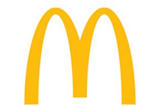 McDonald's logo featuring two golden arches forming the letter "M" on a white background.